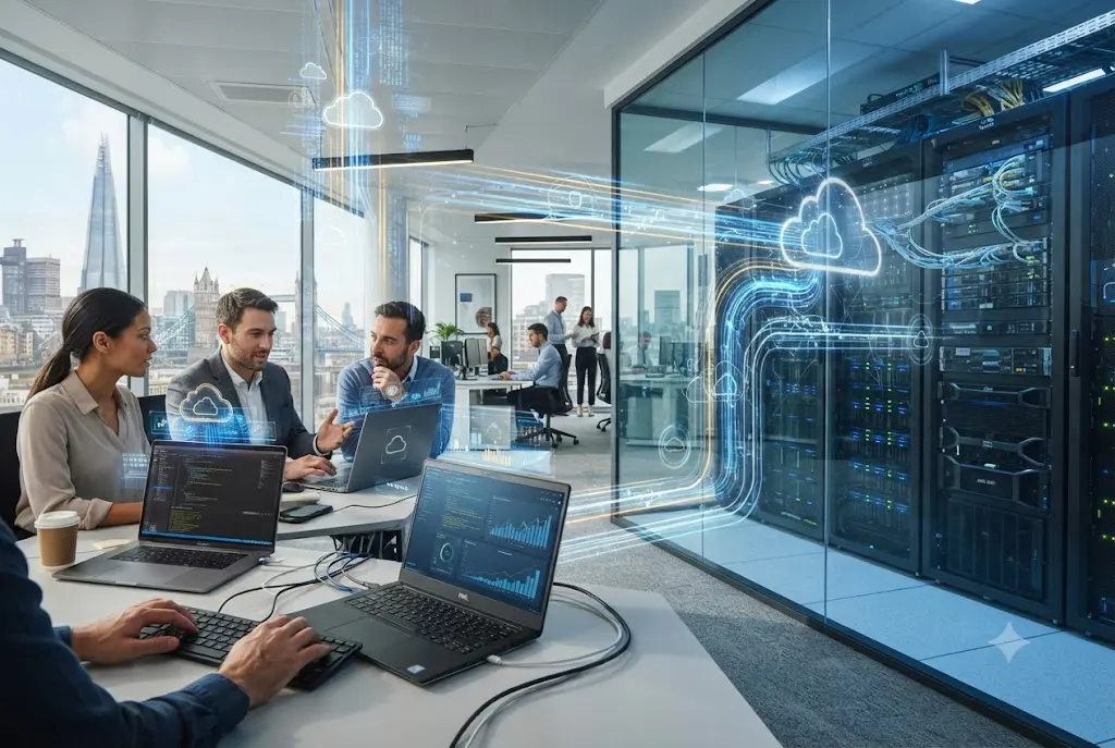 Cloud computing explained with secure cloud services and data storage for businesses