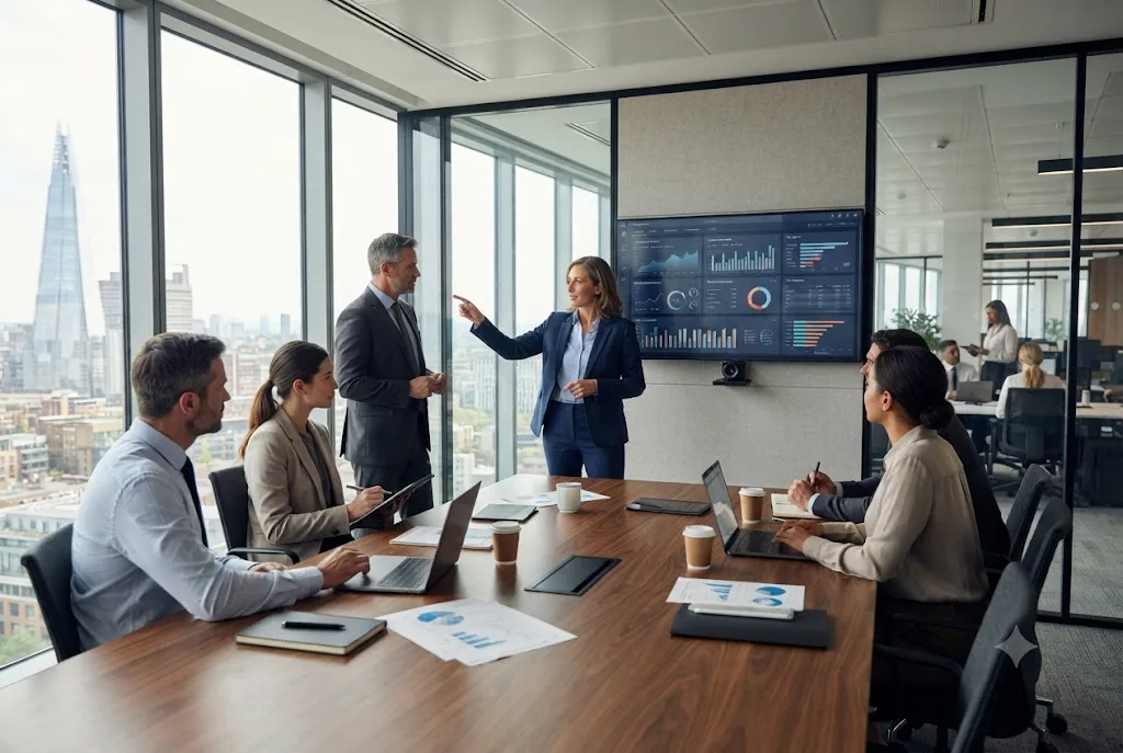 Finance department professionals managing budgets and financial reports