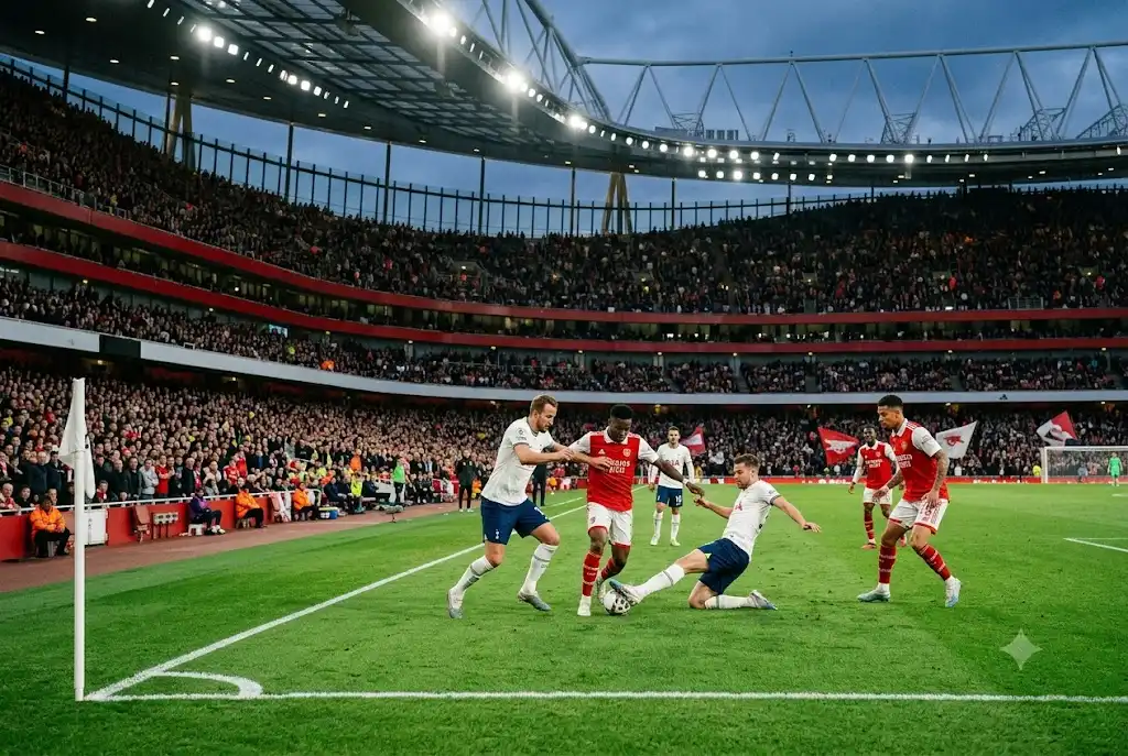 Football stadium illustrating Premier League predictions for the 2026 season