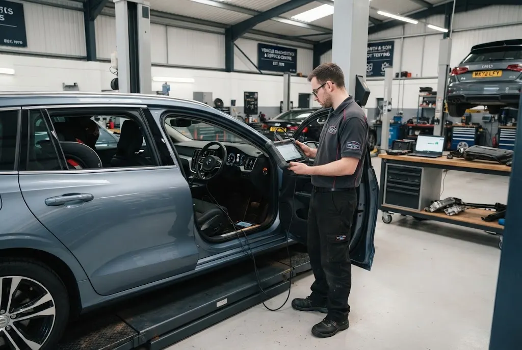 Auto inspection services with professional vehicle diagnostics